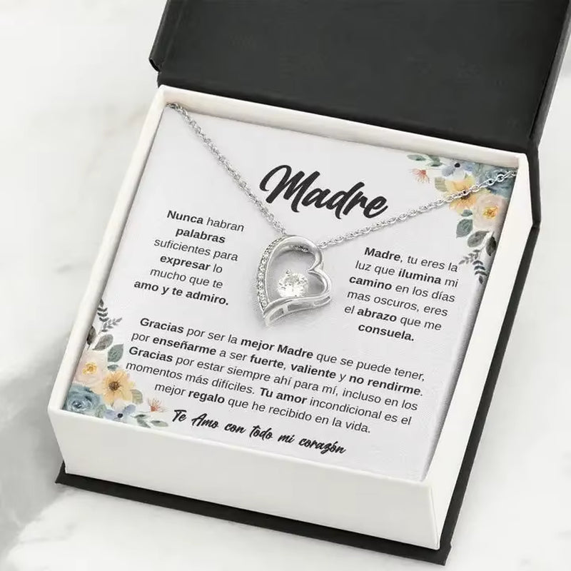 2023 New Love Heart Necklace for Mom Women Mother'S Day Birthday Christmas Gift Fashion Jewelry with Box Dropshipping