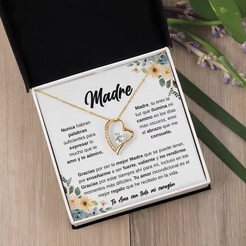 2023 New Love Heart Necklace for Mom Women Mother'S Day Birthday Christmas Gift Fashion Jewelry with Box Dropshipping