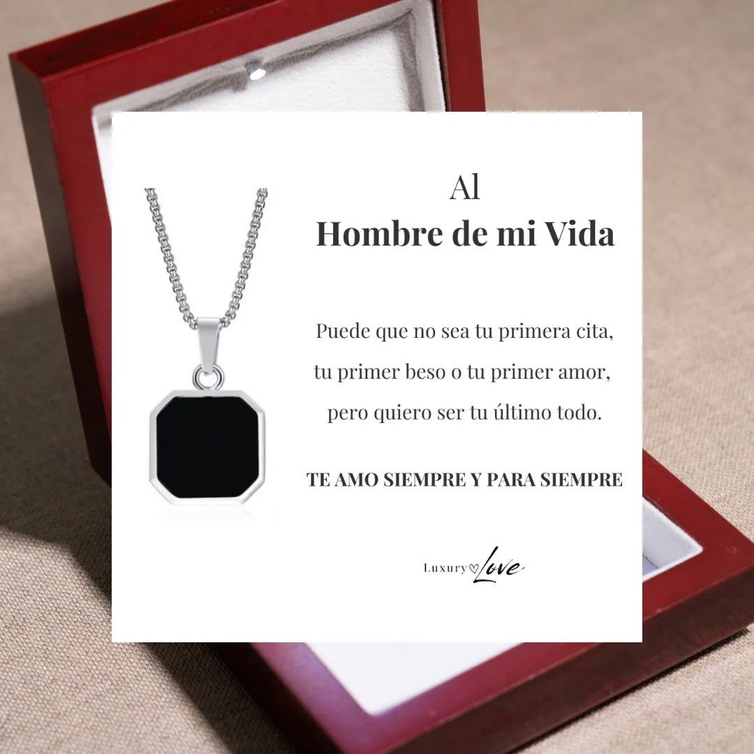 REGALO PARA MI HOMBRE (Escoge Collar Y Nota + Caja Con Luz)