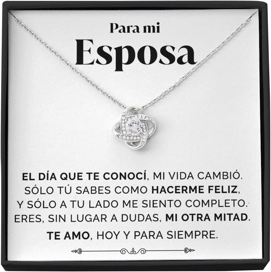 SOFIA FERRER Regalos Para Tu Novia Originales, Regalo Aniversario Pareja, Collar Cumpleaños Mujer, Colgante Plata Esposa, Romántico, Navidad, San Valentín, Bodas, Enamorados