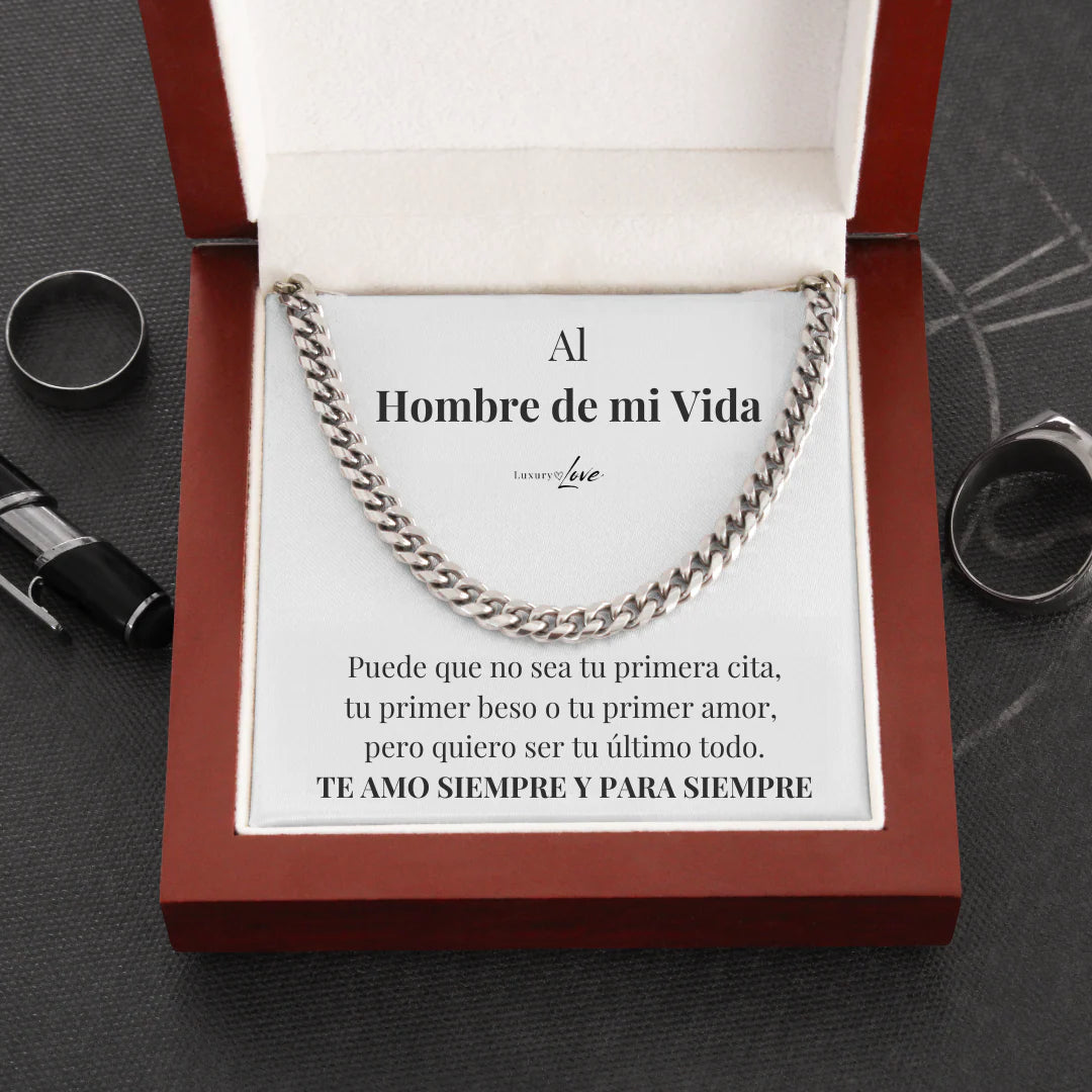 REGALO PARA MI HOMBRE (Escoge Collar Y Nota + Caja Con Luz)
