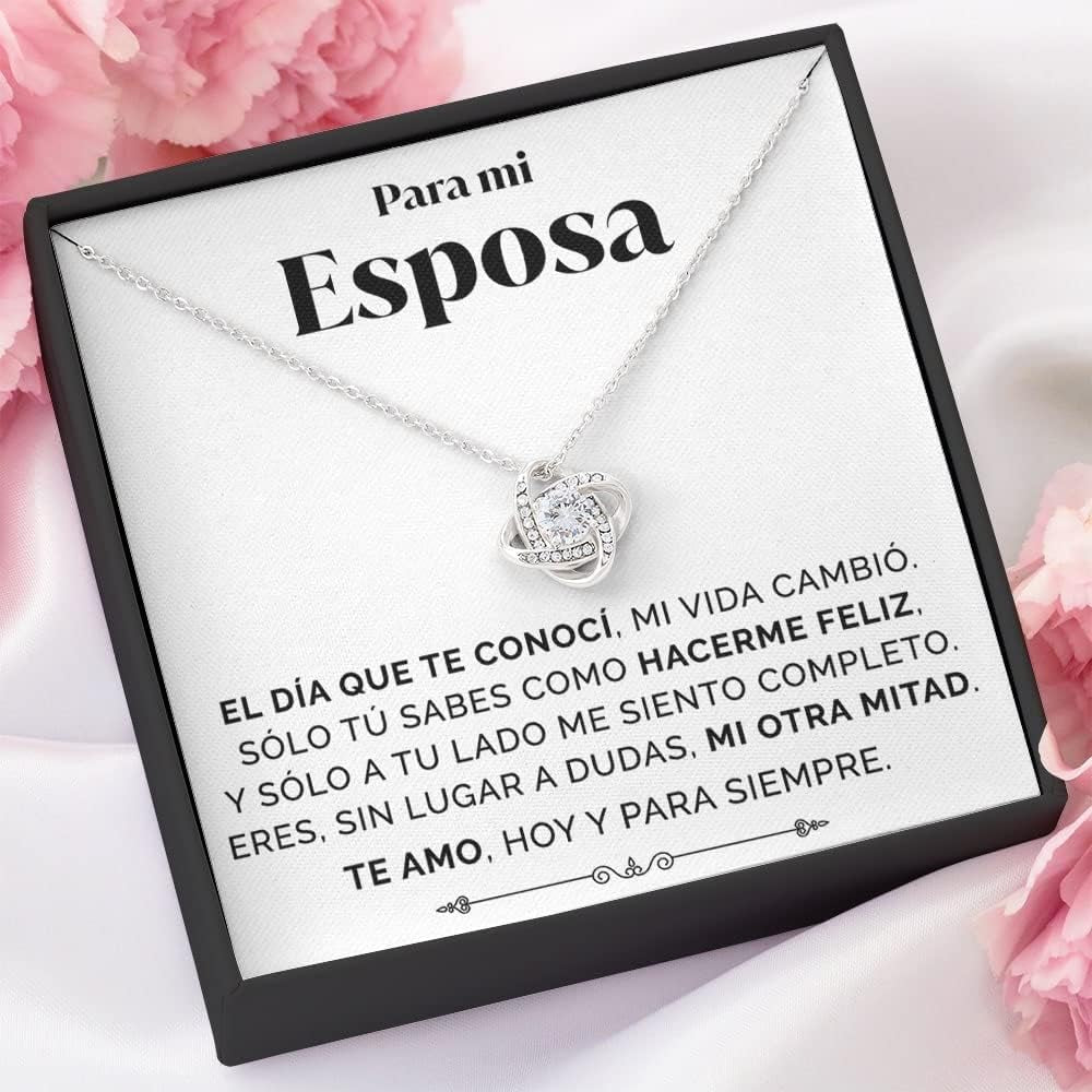 SOFIA FERRER Regalos Para Tu Novia Originales, Regalo Aniversario Pareja, Collar Cumpleaños Mujer, Colgante Plata Esposa, Romántico, Navidad, San Valentín, Bodas, Enamorados