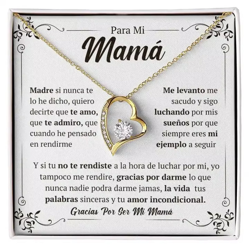 New Love Heart Necklace for Mom Women Mother'S Day Birthday Christmas Gift Fashion Jewelry with Box Dropshipping
