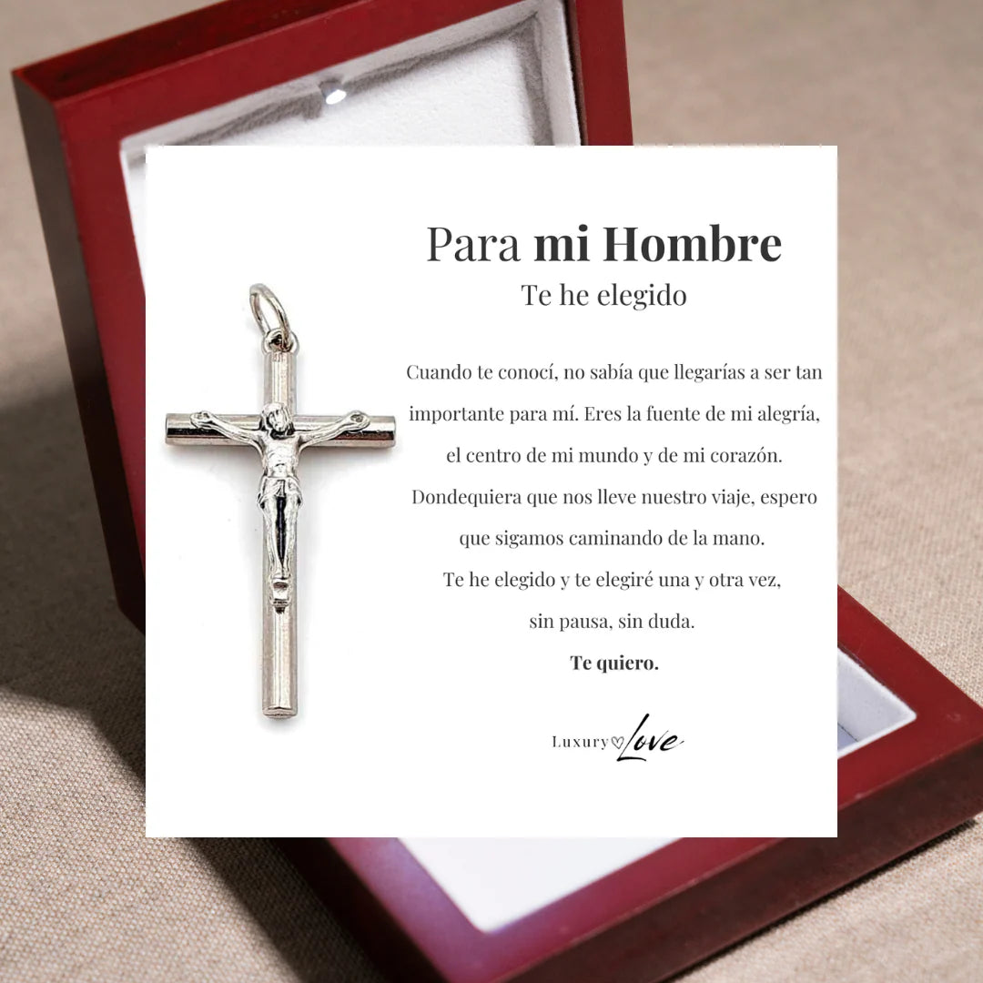 REGALO PARA MI HOMBRE (Escoge Collar Y Nota + Caja Con Luz)