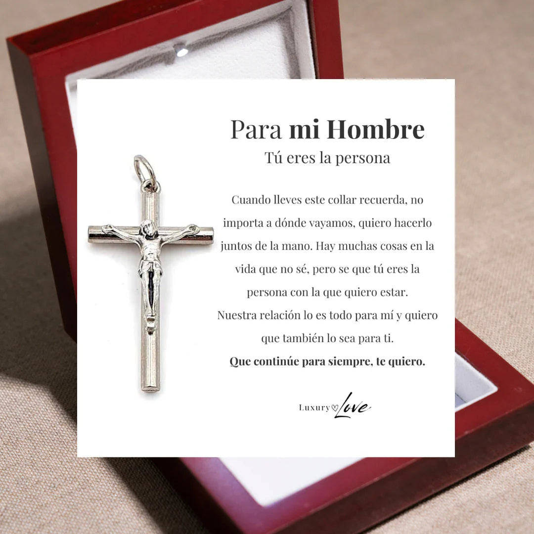 REGALO PARA MI HOMBRE (Escoge Collar Y Nota + Caja Con Luz)