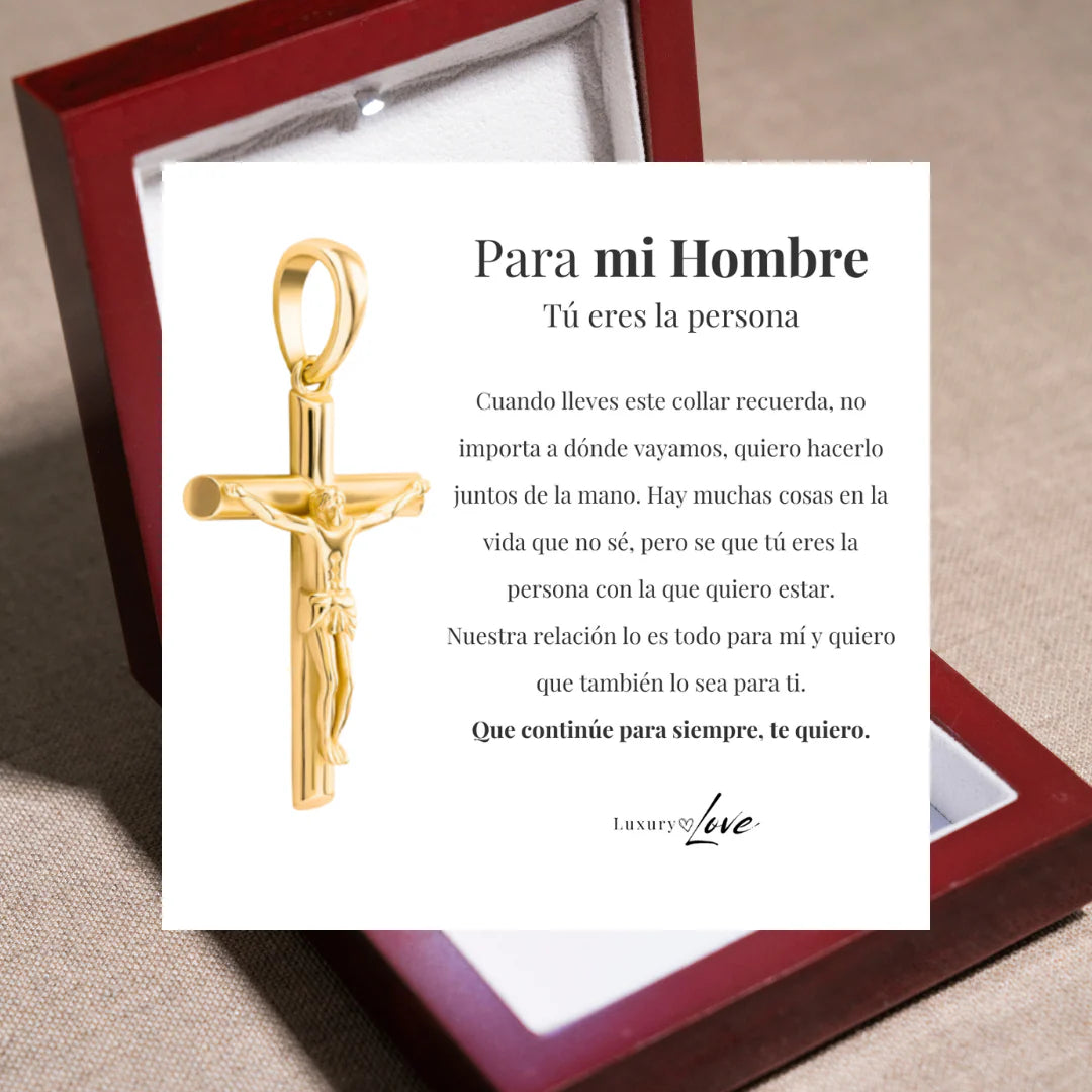 REGALO PARA MI HOMBRE (Escoge Collar Y Nota + Caja Con Luz)