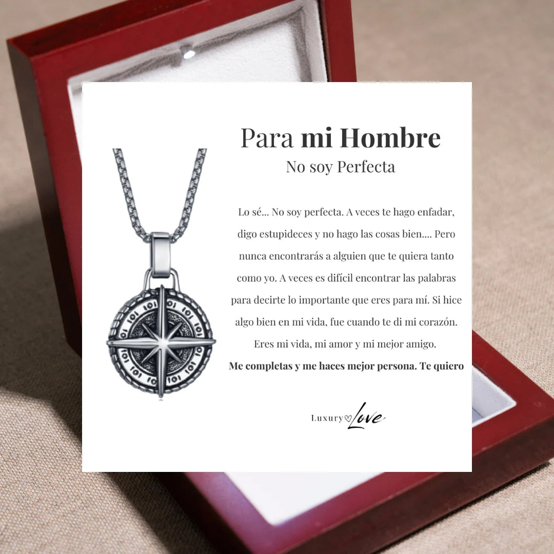 REGALO PARA MI HOMBRE (Escoge Collar Y Nota + Caja Con Luz)