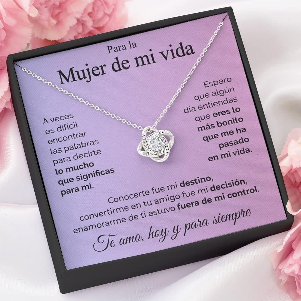 SOFIA FERRER Regalos Para Tu Novia Originales, Regalo Aniversario Pareja, Collar Cumpleaños Mujer, Colgante Plata Esposa, Romántico, Navidad, San Valentín, Bodas, Enamorados